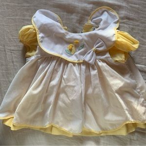 Vintage yellow flower dress